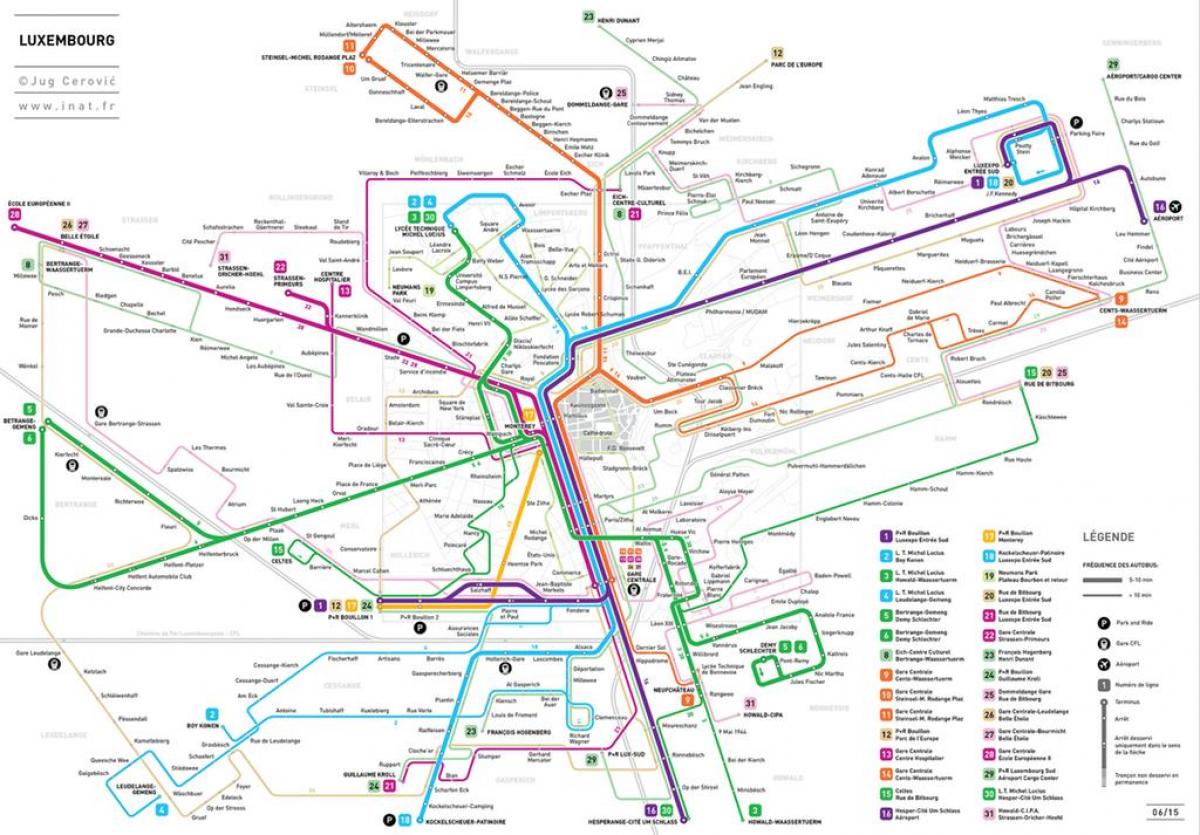 mapa Luksemburg metro