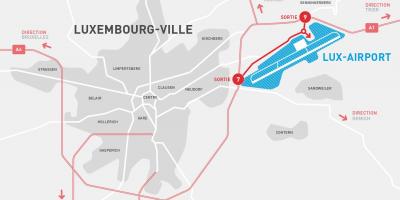 Mapa Luksemburg aerodrom