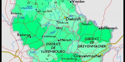 Luksemburgu mapu lokacija