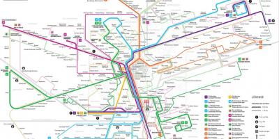 Mapa Luksemburg metro
