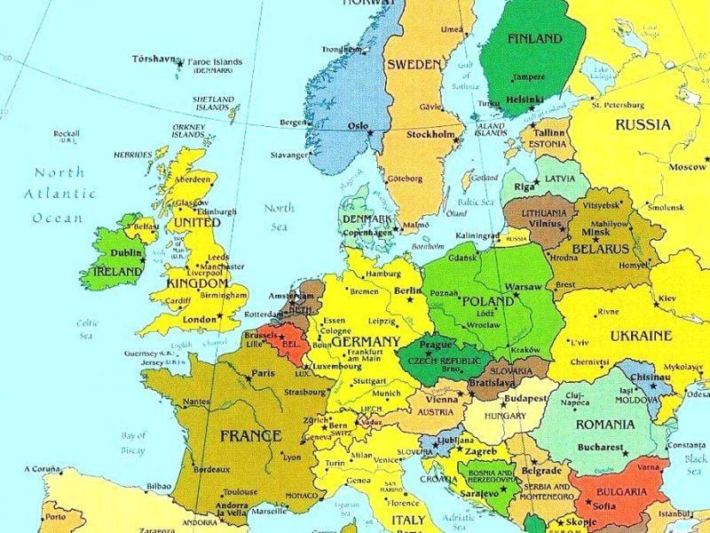 mapa Luksemburg i u okruženju